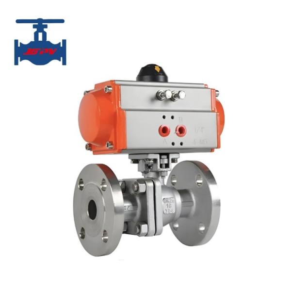 Buy cheap ASME API Standard Pneumatic Actuator Stainless Steel CF8 CF8M Flanged Ball Valve from wholesalers