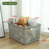 Buy cheap 46*35cm 3 Tier Washing Basket White Plastic Laundry Hamper Home Use from wholesalers