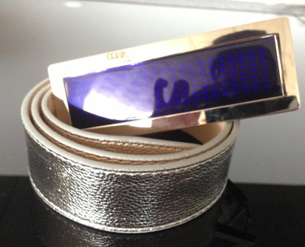Buy cheap Silver belt with Flashing LED message belt bucke from wholesalers