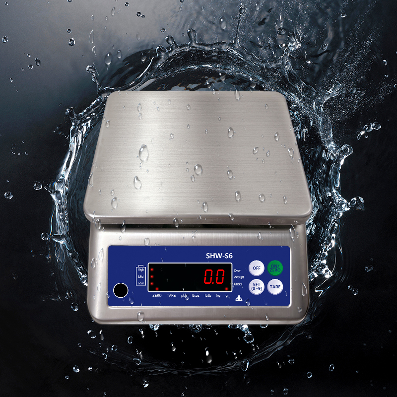 ODM Supported Double Screen 30kg Waterproof Table Electronic Scale with LED Display