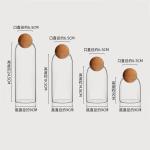 Round cork ball stopper ,cork lid for food storage glass bottle ,food container