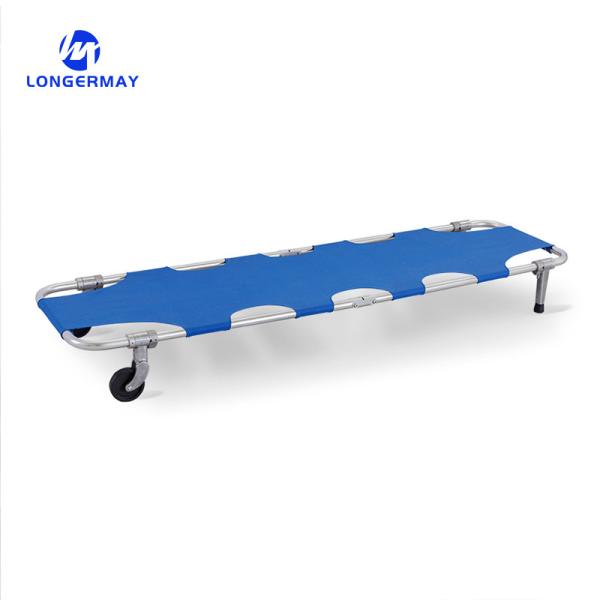 Buy cheap Stainless Steel Medical Ambulance Folding Emergency Stretcher with Wheels from wholesalers