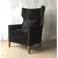 Buy cheap Fabric upholstery oak wood hotel lounge chair/single sofa/living room single product