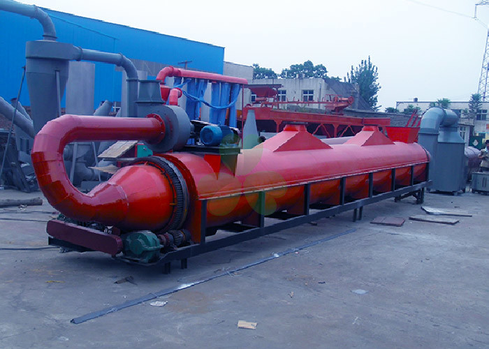 Durable Industrial Rotary Drum Dryer Equipment Horizontal Type New Condition