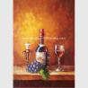 Buy cheap Small Abstract Still Life palette knife art Wine Bottle Fruit Customized size Color from wholesalers