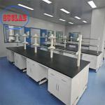 Floor Mounted Chemistry Lab Workbench Anti static Safety Lab Workstation
