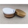 Buy cheap AS Gold Color Plastic Cosmetic Jars Cylindrical Shape Customized 100G from wholesalers