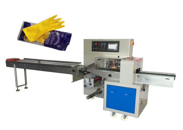 Buy cheap Durable Flow Pack Packaging Machine For Attractive Household Gloves from wholesalers