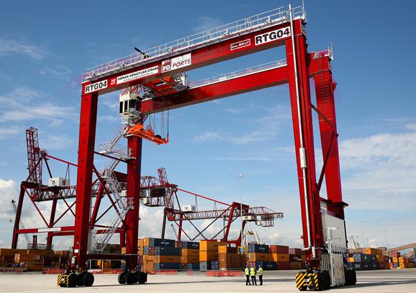 Quality High Quality 30-50Ton Rubber Tyred Gantry Crane, RTG container Crane for sale