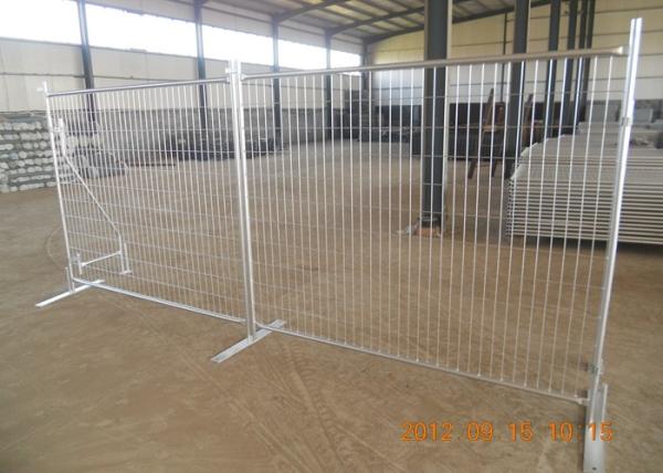 Safety Temporary Fence Panels Hot Dipped Galvanised Metal Construction Fence