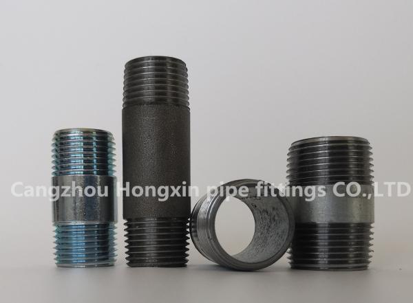 Buy cheap NPT Thread steel pipe fittings full male connection pipe nipple carbon steel from wholesalers