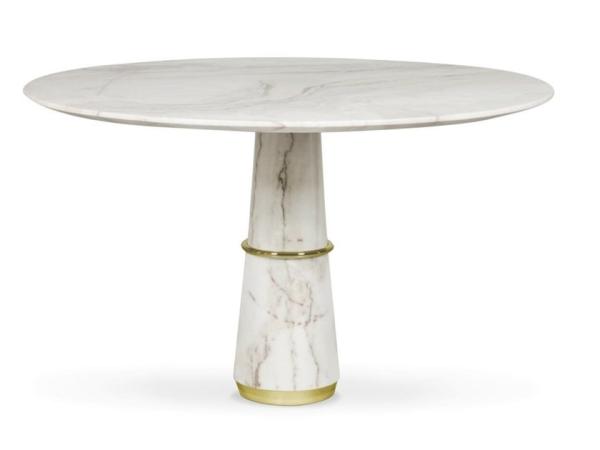 Buy cheap Marble AGRA Modern Dining Room Tables Craftsmanship And Elegance Display from wholesalers