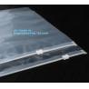 Buy cheap slider pvc vinyl hanger bag, vinyl PVC bags with slider zipper, OEM clear plastic zipper pouch/ clear vinyl slider zippe from wholesalers
