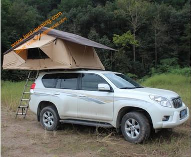 Buy cheap Outdoor Waterproof Aluminum Poles 2-4 People Travelling Camping Car Top Trailer Tent from wholesalers