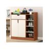 Buy cheap Golden Teak Color Home Shoe Storage Cabinet Eco Friendly Without Odour Smell from wholesalers