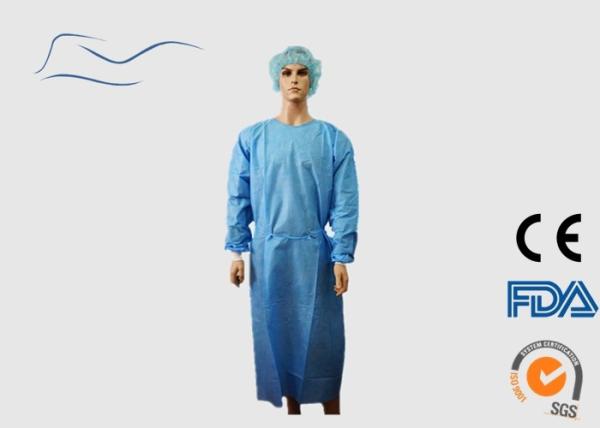 Buy cheap 4OG Disposable Operating Gowns , Liquid Resist Blue Disposable Coveralls from wholesalers