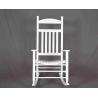 Buy cheap White Rocking Chair Wooden Outdoor Furniture Hollow Design For Relaxing from wholesalers