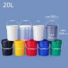 Buy cheap 20L 5 Gallon 20KG Plastic Bucket Thicken Food Grade PP Pail for Paint Engine Oil Glue from wholesalers