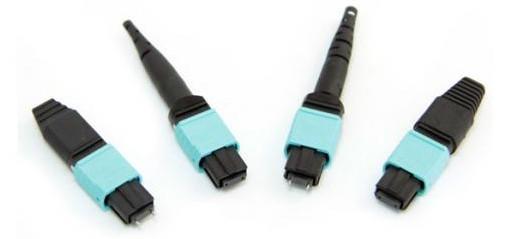 Buy cheap 12F 24F PC MPO Fiber Optic Connectors Data Center Solutions Nickel Plated Brass Body from wholesalers