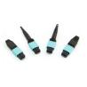 Buy cheap 12F 24F PC MPO Fiber Optic Connectors Data Center Solutions Nickel Plated Brass Body from wholesalers