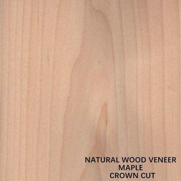 American Natural Maple Wood Veneer Flat Cut Crown Cut Thickness 0.5mm Good