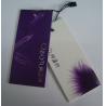 Buy cheap Luxury Custom Clothing Labels Hang Tags Printing Emboss Black Foil Stamping Logo from wholesalers