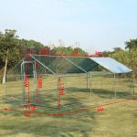 Large Walk In Chicken Cage Run Chicken Coop Run House Shade Cage 4x3m with Roof