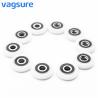 Buy cheap Carbon Steel / POM Sliding Glass Shower Door Hardware Bearing Wheels White Color from wholesalers