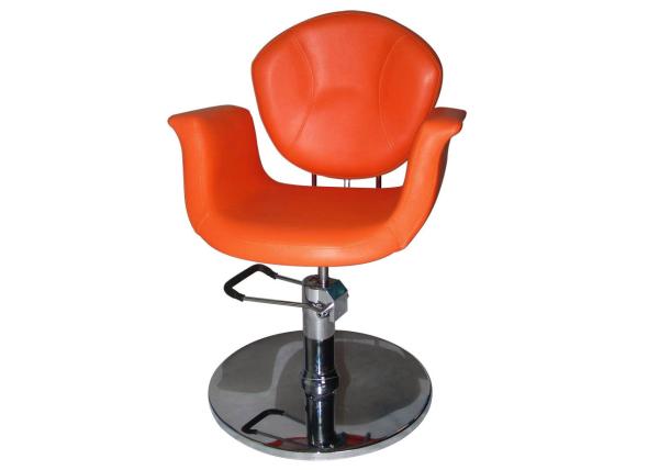 Buy cheap Soft Orange Hair Cutting Unique Salon Chairs Square Base With Rubber Ring from wholesalers