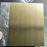 304 316 Brushed Bronze Antique Stainless Steel Sheet Wall Decoration 2mm