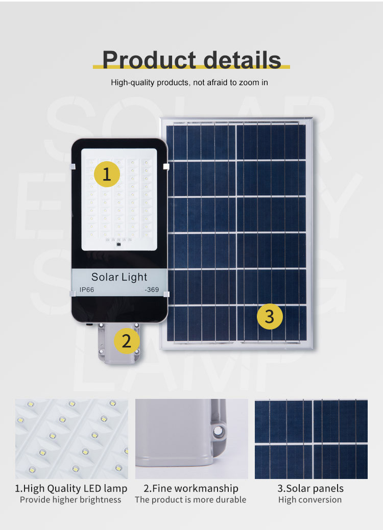 200W 6V SMD Ip65 Solar Garden Light High Power System Led Street