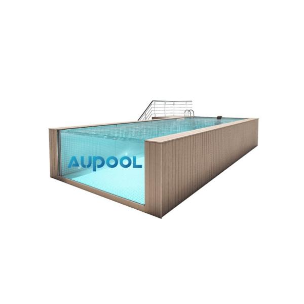 Buy cheap Balcony Garden Aupool Endless Lap Swimming Pool In Clear Polyester Plastic from wholesalers