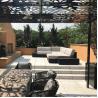 Buy cheap Garden Roof Design Art Outdoor Steel Frame Pergola Metal Pavilion Gazebo from wholesalers