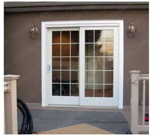 Buy cheap White PVC UPVC Profile Doors Single Double Tempered Glass Sliding Door from wholesalers