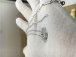 Round Diamond 18K Gold Jewelry With Vintage Alhambra Pendant VCARA46100