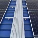 Solar Panel Walkway with Anti Slip Properties for Rooftop Foot Traffic