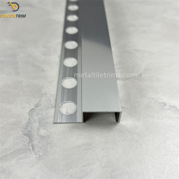 Buy cheap Stick On Tile Trim Porcelain Bullnose Tile Trim For Stairs Nosing Strips Steal Metal from wholesalers