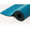 Buy cheap Custom Printing PU Natural Rubber Yoga Mat Wet Absorbance Blue Color from wholesalers