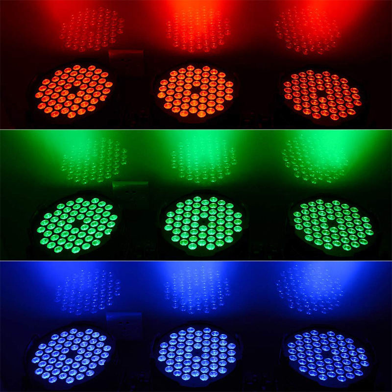 RGBW Color DMX LED Par Light Aluminum 90 80lm/w For DJ Disco Party