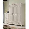 Buy cheap classic design 3 door bedroom wardrobe solid wood wardrobe from wholesalers