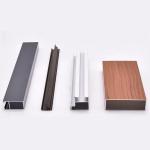 0.8mm-2.0mm Thickness Aluminum Door Profiles For Kitchen Cabinets 20mm-200mm