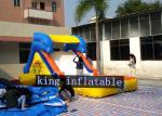7 x 3m Cute Inflatable Water Slide Yellow Plato PVC Tarpaulin Pool Slide For