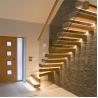 Buy cheap Floating Space Saving Spiral Staircase , Led Wooden Floating Staircase from wholesalers