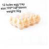 Buy cheap 12 Holes Transparent Plastic Quail Egg Tray Hinged Clamshell Customizable from wholesalers
