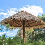 Fire-Proof Water-Proof PVC Thatch Roofing Tiles for Garden Decoration Customized