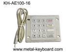 Buy cheap Dustproof USB Port Industrial Stainless Steel Keypad Metal With 16 Flat Keys from wholesalers
