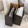 Buy cheap Gravure Printing Flat Bottom Kraft Paper Bag for Merchandise Nature Clothes Shopping from wholesalers