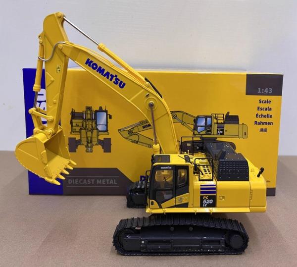 1/43 Scale Komatsu PC520LC-11M0 Alloy Die-Cast Excavator Model - Licensed