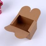 Friendly Custom printing folding gift box food packaging kraft paper Cupcake