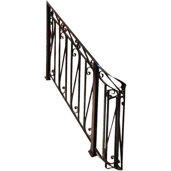 Buy cheap Modern Hotel Aluminium Glass Stair Handrail Wrought Iron Railings For Outside Steps from wholesalers